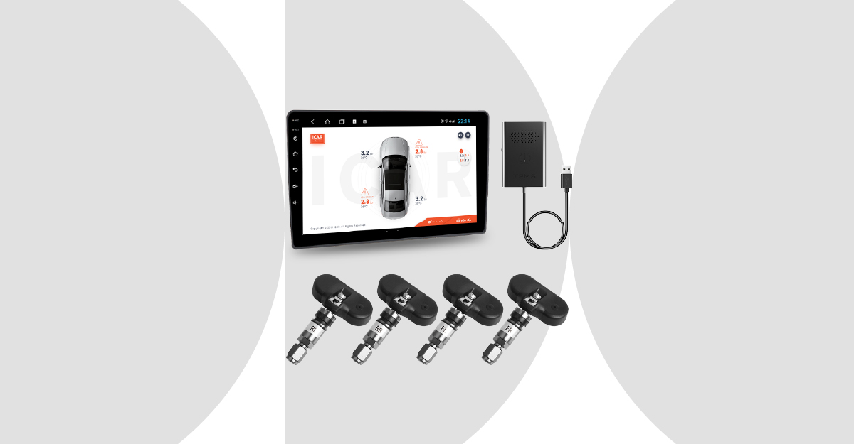 Cảm Biến Áp Suất Lốp ICAR Ellisafe ADI4+ (Kết Nối Cổng USB Cho Màn Hình Android)