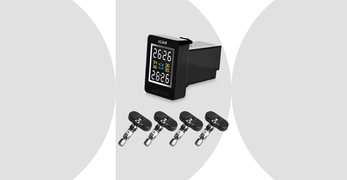 Cảm Biến Áp Suất Lốp ICAR Ellisafe C397 (Gắn Lỗ Chờ Xe Honda & Kết Nối Điện Thoại)